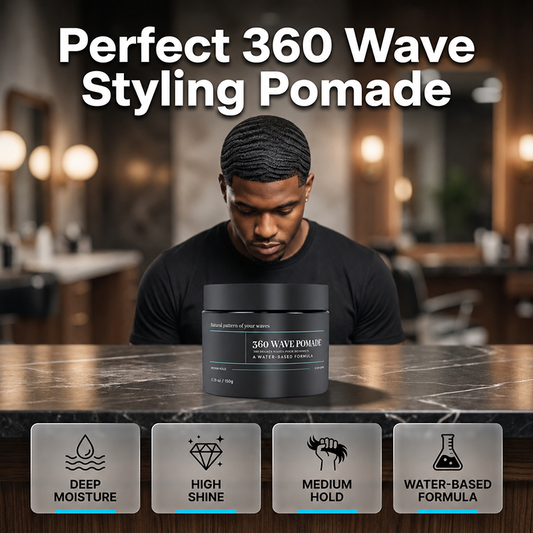 🌊 LIMITED-TIME 50% OFF! ⚡ Wave Pomade Water Based Hair Wax – Medium Hold, High Shine, Easy Wash ✨