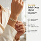 ✨ Women's Gold-Tone Cubic Zirconia Chain Bracelet