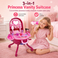 📢📢 50% OFF🎀Kids’ Pretend Makeup Vanity Suitcase – Portable Dress-Up Toy Set for Girls