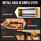 📢📢50% OFF !! ⏰Wall Mounted Heavy Duty Iron Power Tool Organizer and Garage Drill Storage Rack