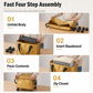 Large Capacity Waterproof Foldable Moving Bag with Wheels Heavy Duty Rolling Storage Tote for College Dorm and Household Organization