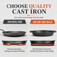 🥞Thickened Cast Iron Flat Griddle – Warp-Free, Even Heat & Built for Life