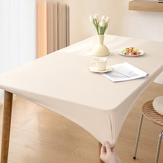 Minimalist Style Waterproof & Oil-proof All-inclusive PU Leather Elastic Tablecloth