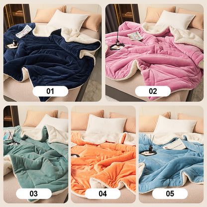 [Winter Gift] Double Layer Thickened Lamb Plush Blanket