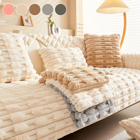 Super Soft Puffy Plush Non-Slip Sofa Cushion Covers