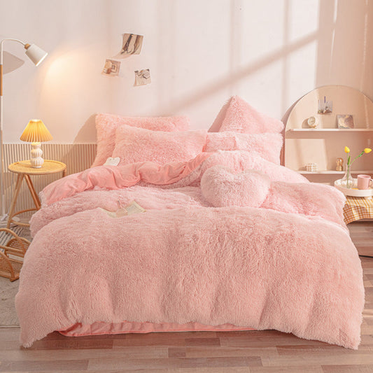 Winter Warm Plush Bedding 4-Piece Set