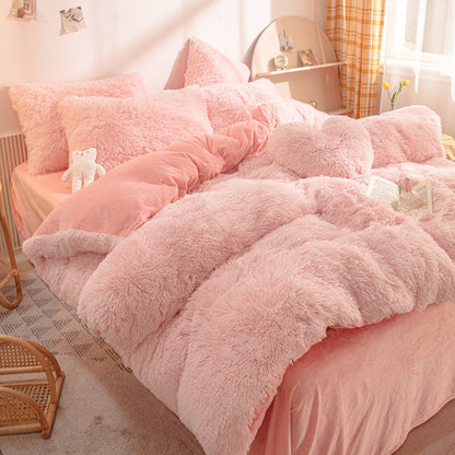 Winter Warm Plush Bedding 4-Piece Set