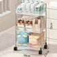 Acrylic Mini Cart, Bathroom Crevice Storage Shelf, Living Room Snack Organizer, Multi-Layer Mobile Cosmetic Storage Shelf