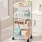 Acrylic Mini Cart, Bathroom Crevice Storage Shelf, Living Room Snack Organizer, Multi-Layer Mobile Cosmetic Storage Shelf
