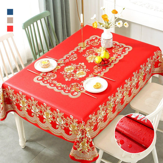 🔥New Year Big Sale 50% OFF🔥Luxury Waterproof & Oil-Proof Wash-Free Square Tablecloth